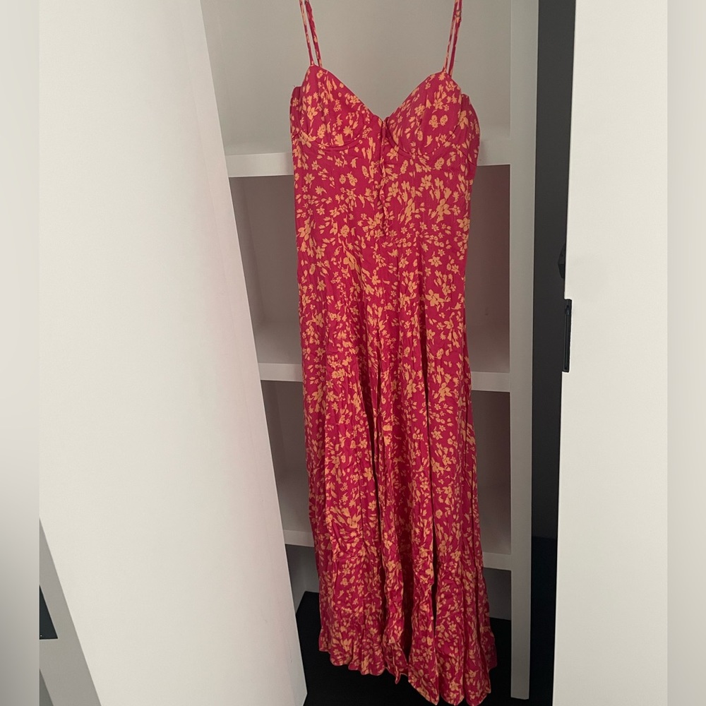 FREE PEOPLE MAXI FLORAL DRESS SIZE 2